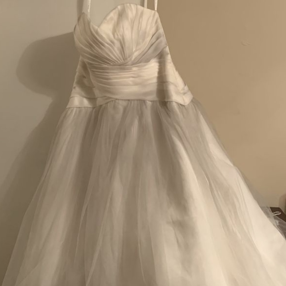 Tea length formal ivory gown worn once